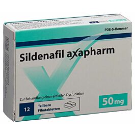Sildenafil Axapharm Filmtabl 50 mg 12 Stk su prescrizione