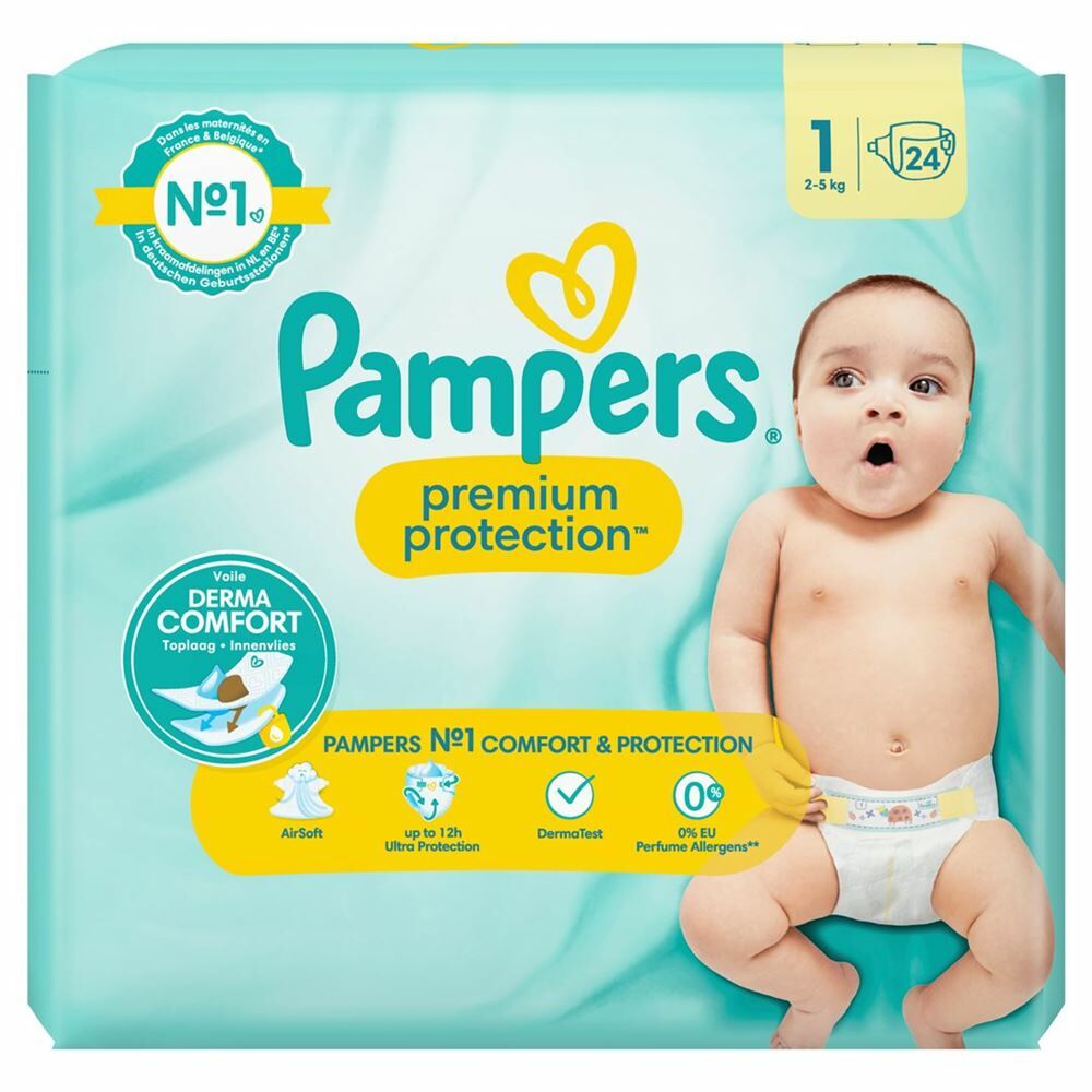 PAMPERS® Pampers Premium Protection taille 5, 22 pcs bon marché chez ALDI