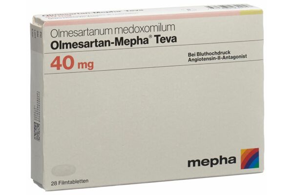 Olmesartan-Mepha Teva cpr pell 40 mg 28 pce