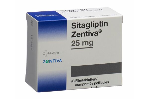 Sitagliptin Zentiva Filmtabl 25 mg 98 Stk