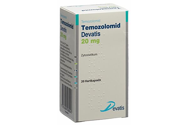 Temozolomid Devatis Kaps 20 mg Fl 20 Stk