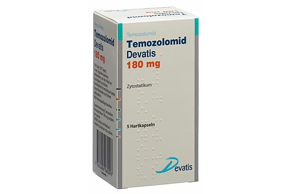 Temozolomid Devatis Kaps 180 mg Fl 5 Stk