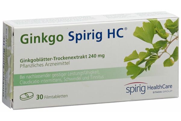 Ginkgo Spirig HC cpr pell 240 mg 30 pce