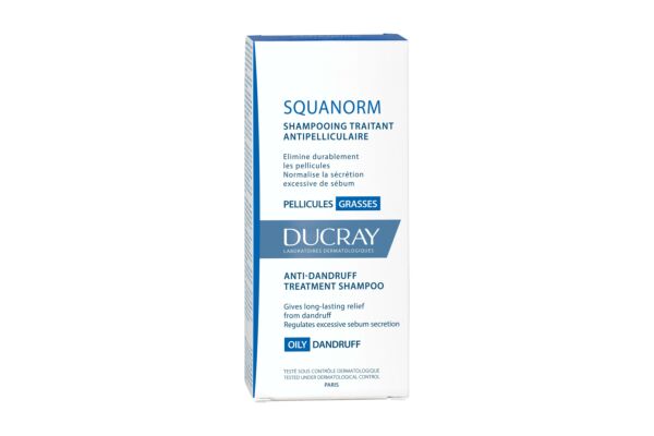 DUCRAY SQUANORM Shampooing pellicules grasses fl 200 ml