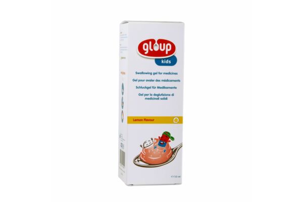 Gloup Kids Schluck Gel für Medikamente Zitrone Tb 150 ml