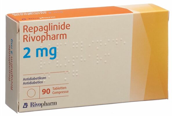 Repaglinide Rivopharm Tabl 2 mg 90 Stk