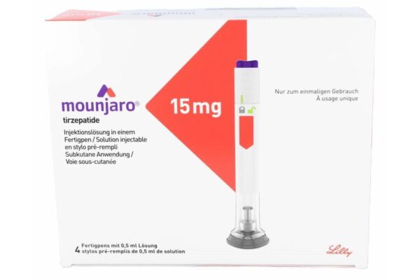 Mounjaro Inj Lös 15 mg/0.5ml Fertigpen 4 Stk