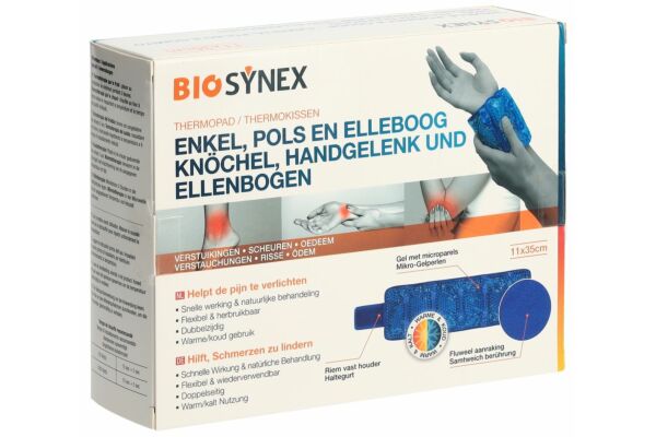 BIOSYNEX Kalt Warm Kompresse 11x35cm Knöchel Ellenbogen Handgelenk