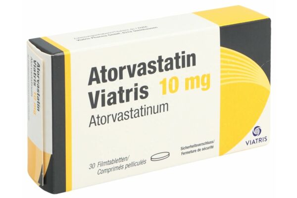 Atorvastatin Viatris Filmtabl 10 mg 30 Stk