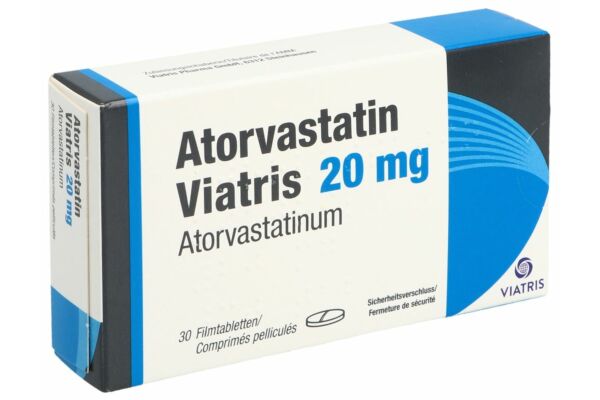 Atorvastatin Viatris Filmtabl 20 mg 30 Stk