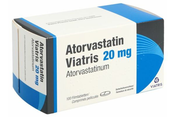 Atorvastatin Viatris Filmtabl 20 mg 100 Stk