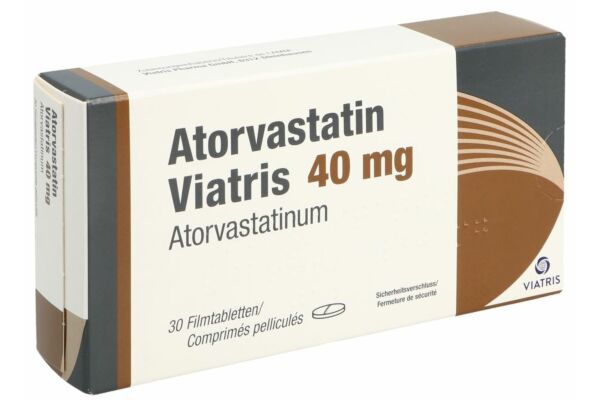 Atorvastatin Viatris Filmtabl 40 mg 30 Stk