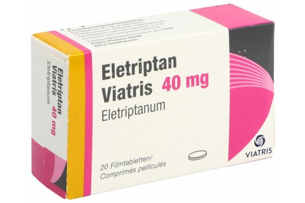 Eletriptan Viatris Filmtabl 40 mg 20 Stk