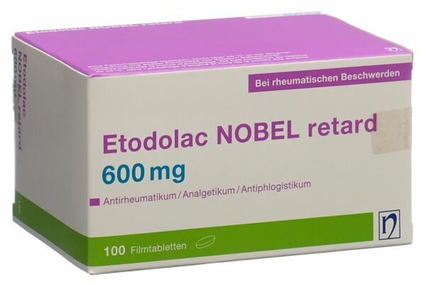 Etodolac NOBEL Ret Filmtabl 600 mg 100 Stk