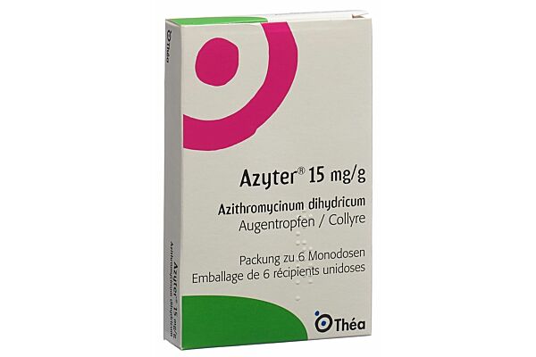 Azyter gtt opht 15 mg/g 6 unidos 0.25 g