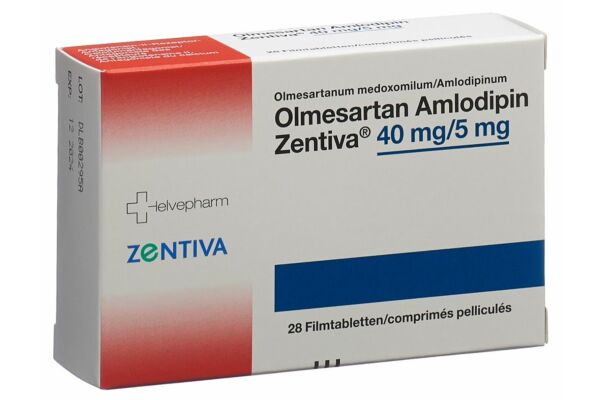 Olmesartan Amlodipin Zentiva cpr pell 40/5 mg 28 pce