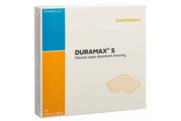 DURAMAX S superabsorbant en silicone 20x20cm 10 pce