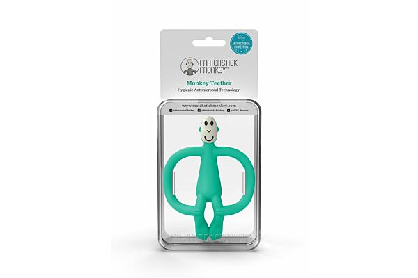 Matchstick Monkey Teether green