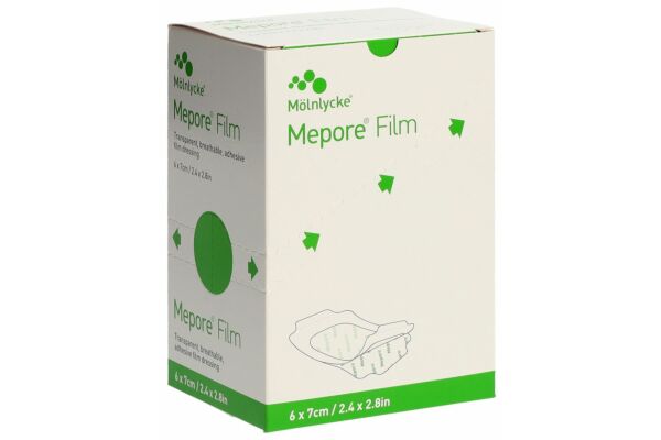 Mepore Film Folienverband 6x7cm steril 100 Stk