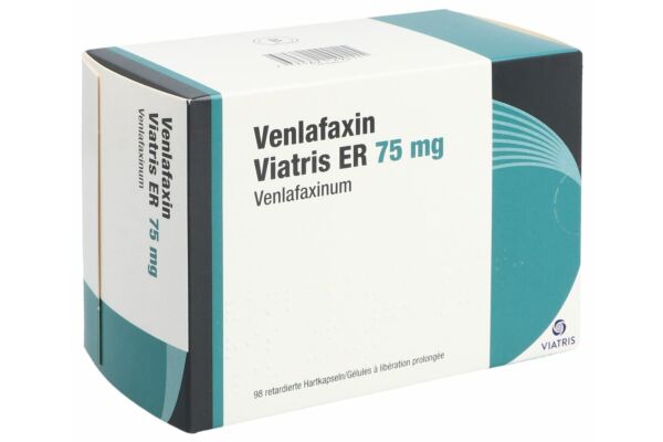 Venlafaxin Viatris ER Ret Kaps 75 mg 98 Stk