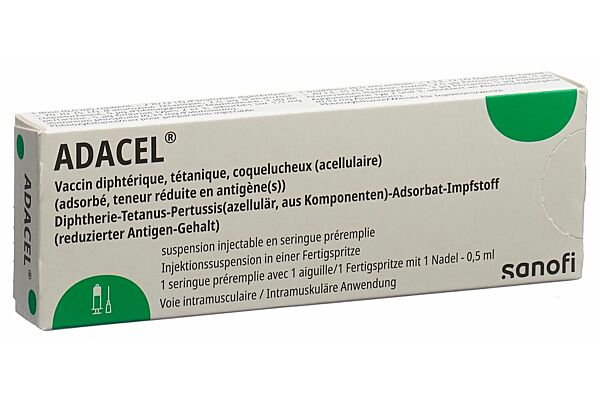 Adacel susp inj avec aiguille ser pré 0.5 ml