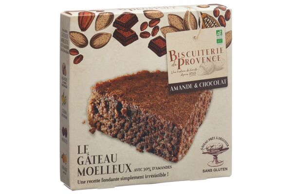 BISCUITERIE DE PROVENCE Weicher Kuchen Mandel Schokolade glutenfrei Bio Btl 225 g