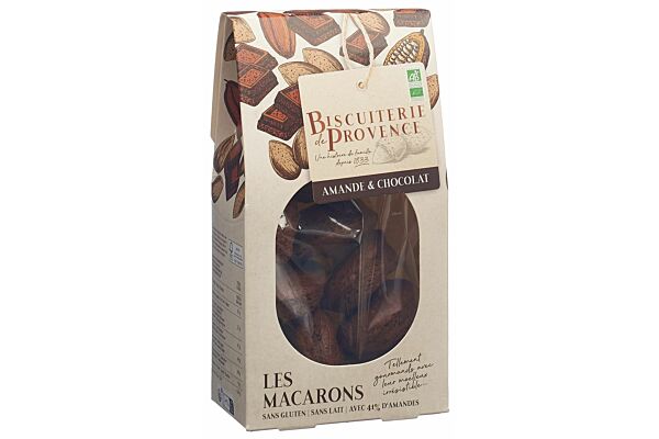 BISCUITERIE DE PROVENCE macarons amande chocolat sans gluten bio sach 130 g