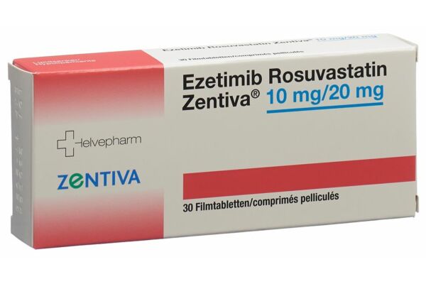 Ezetimib Rosuvastatin Zentiva cpr pell 10 mg/20 mg 30 pce