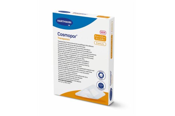 Cosmopor transparent 5x7.2cm steril 5 Stk