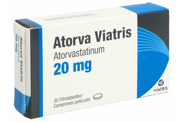 Atorva Viatris cpr pell 20 mg 30 pce