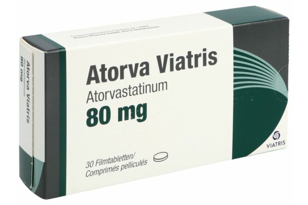 Atorva Viatris Filmtabl 80 mg 30 Stk