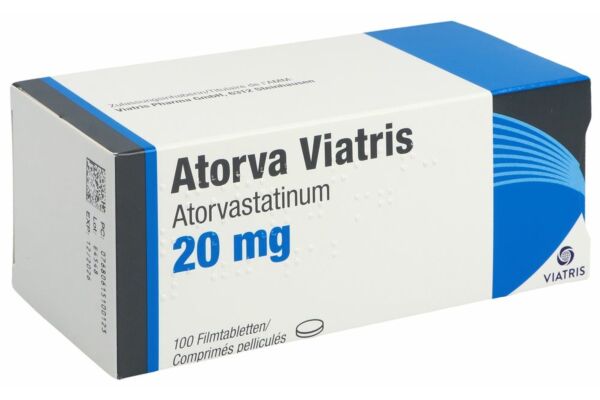 Atorva Viatris cpr pell 20 mg 100 pce