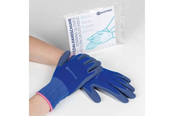 BAUERFEIND Gants en caoutchouc XS bleu 1 paire