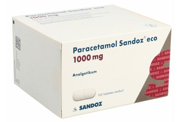 Paracétamol Sandoz eco cpr 1000 mg 100 pce