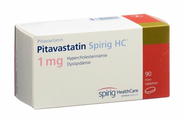 Pitavastatin Spirig HC Filmtabl 1 mg 90 Stk