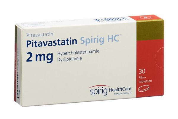 Pitavastatin Spirig HC Filmtabl 2 mg 30 Stk