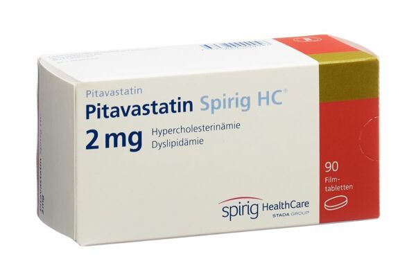 Pitavastatin Spirig HC Filmtabl 2 mg 90 Stk