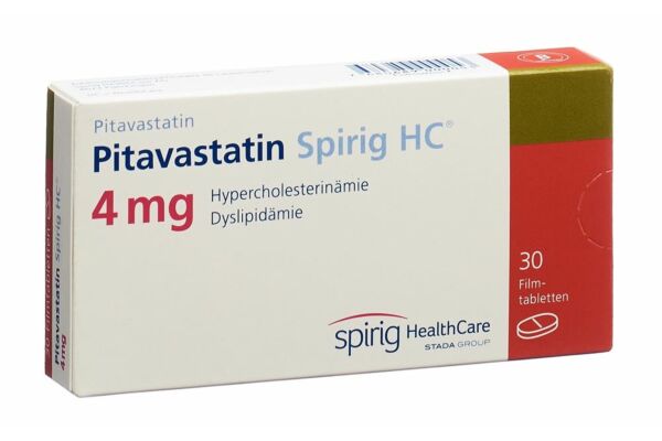 Pitavastatin Spirig HC Filmtabl 4 mg 30 Stk