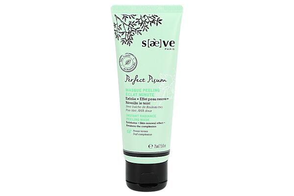 Saeve Perfect Pisum Peeling-Maske für sofortige Ausstrahlung Tb 75 ml