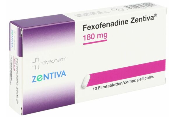 Fexofenadine Zentiva Filmtabl 180 mg Blist 10 Stk