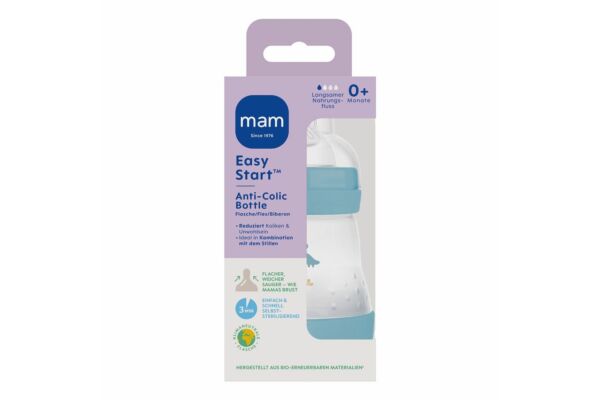 MAM Easy Start biberon 160ml blue