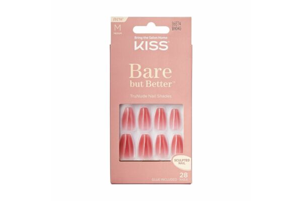 Kiss Bare But Better Nails Nude Nude