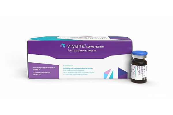 Viyana Inj Inf Präp 500 mg/10ml 5 Durchstf 10 ml