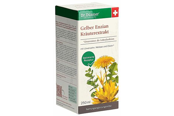 Dünner gentiane jaune extrait de plantes fl 250 ml