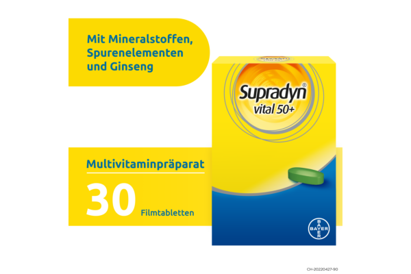 Supradyn Vital 50+ Filmtabl Ds 30 Stk