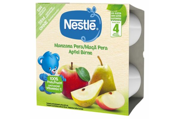 Nestlé Kompott Apfel Birne 4 x 100 g