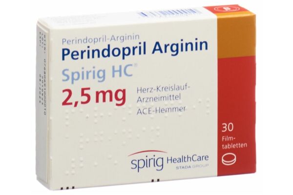 Périndopril Arginine Spirig HC cpr pell 2.5 mg 30 pce