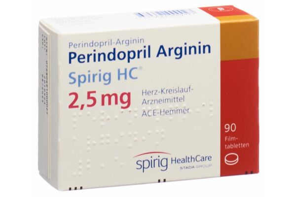 Périndopril Arginine Spirig HC cpr pell 2.5 mg 90 pce