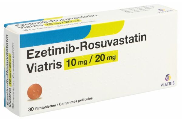 Ezetimib-Rosuvastatin Viatris Filmtabl 10 mg/20 mg 30 Stk