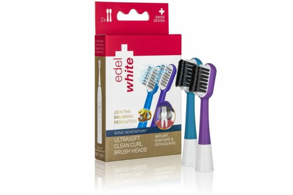 edel+white CleanCurl Airbag Sonic Brush Head 2 Stk